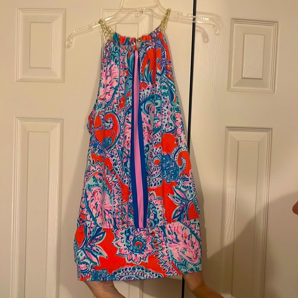 Lilly Pulitzer chain halter top PRINT